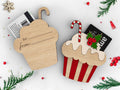 Personalized Wooden Cupcake Gift Card Holder: Christmas Keepsake 2025